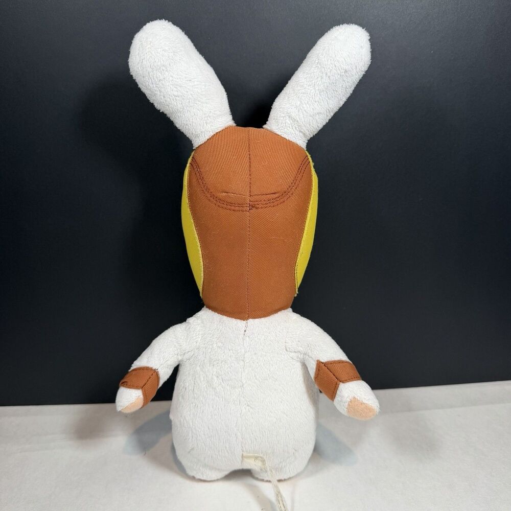 Rabbids Invasion Loco Libre Wrestler Rabbit Plush RARE - Picture 2 of 6